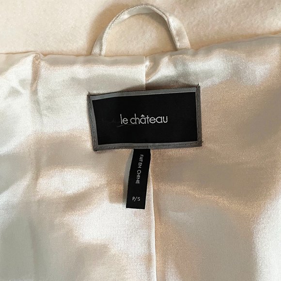 Boho La Chateau Wool Mark Blend Peacoat - Off White (Size Small) - Picture 5 of 6